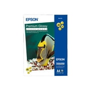 Epson Premium - Glossy - resin coated - A4 (8.25 in x 11.7 in) - 255 g/m�� - 50 sheet(s) photo paper - for EcoTank ET-2650, 2750, 2751, 2756, 2850, 2851, 2856, 4750, 4850
