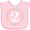 AD-Pink, variant on Inktastic 2nd Birthday Rose Wreath 2 Year Old Girl Girls Baby Bib