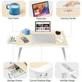 thumbnail image 6 of Livhil Large Lap Desk for Bed | Laptop Table, Portable Desk, Bed Laptop Desk, Bed Table for Laptop | Floor Table, Floor Desk for Adults (Teak) School Supplies, 6 of 8