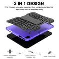 thumbnail image 3 of Dteck Screen Protector Case for iPad 10th Generation 10.9-inch,iPad 11-inch (A16) 2025 Shockproof Rugged Rubber Case 2-Layer Protection Armor Kickstand Cover,Purple, 3 of 5