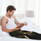 thumbnail image 5 of Fotbe Golden Lips Modern Sculpture Pantalones de Pijama para Hombre, Pantalones de Dormir, Pantalones de Casa con Cintura Ajustable y Bolsillos-3X-Large, 5 of 6