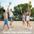 thumbnail image 3 of Toss Catch Ball Toy Set, Outdoor Games for Kids with 2 Paddles 2 Balls Outside Toys Beach Backyard Games Activities for Ages 3-12, Ideal Gift for Kids (Green), 3 of 8