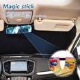 thumbnail image 5 of Car Windshield Sunshade with Ring - Foldable UV Protection Sun Shade for Front/Back Window, Heat Insulation,Colorful Parrots and Butterflies, 5 of 6