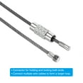 thumbnail image 5 of Uxcell 5.9" Length Wire Keychain Cable, 6 Pack 201 Stainless Steel 1.5mm Key Ring for Outdoor Hiking Sport, Transparent, 5 of 6