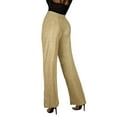 thumbnail image 4 of XFLWAM Womens High Waist Casual Loose Sparkle Sequin Shiny Wide Leg Palazzo Pants Trousers Yellow S, 4 of 9