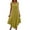 Yellow, variant on Horkkom Maxi Dresses for Women Crew Neck Sleeveless Summer Dresses Casual Loose Solid Color Long Dresses L