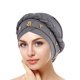 thumbnail image 2 of Gorro turbante trenzado con cuentas para mujer: elegante gorro con pañuelo para mujeres musulmanas o embarazadas, cubre el cabello con un elástico suave, apto para todas las estaciones, 2 of 3