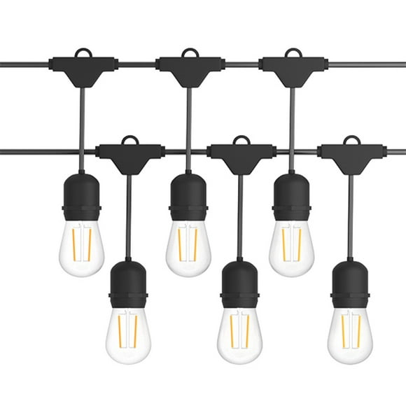 Costway 96FT LED Outdoor Waterproof Commercial Grade Patio Globe String Lights Bulbs