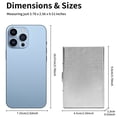 thumbnail image 2 of LOUEBICA Slim Credit Card Holder RFID Blocking Credit Card Stainless Steel Metal Wallet Business Card Cases with 6 Slots Men for Women, 2 of 7