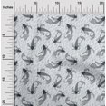 thumbnail image 2 of oneOoneCottonPoplinTwillSkyBlueFabricAsianJapaneseKoiFishSewingMaterialPrintFabricByTheYard56InchWide, 2 of 4