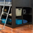 Charleston Storage Loft Bed with Desk, Espresso