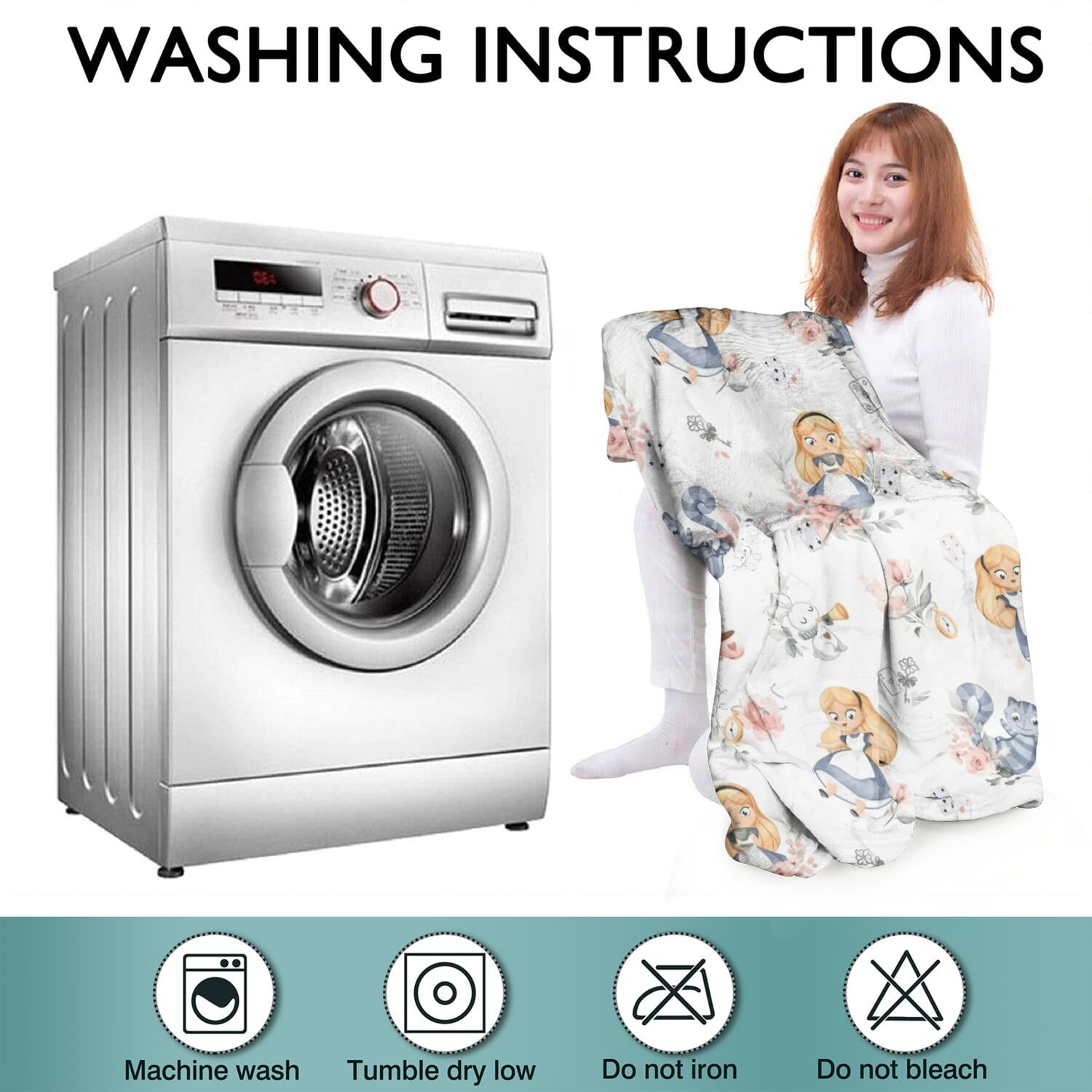 Wearable Oversized Blanket,Princess and Cat Pattern Wearable Blanket Hoodie for Adults,Cozy Hooded Blankets with Super Pockets,Super Warm Fuzzy Pullover for Women & Men