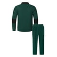 thumbnail image 5 of Gamivast Golf Style Mens Tracksuit Long Sleeve Waffle-Knit Shirt and Drawstring Pants Soft Color Block Set for Casual Athletic Daily Sports, 5 of 5