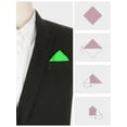 thumbnail image 3 of INSPIRE CHIC Men's Pocket Squares Solid Color Handkerchiefs Green One Size, 3 of 4