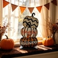 thumbnail image 3 of AZXY Halloween Decorations Stacked Wooden Pumpkin Tabletop Sign, Halloween Decor, Halloween Pumpkins, Halloween Indoor Decor, Halloween Party Decor, Happy Halloween Table Ornament for Home Display, 3 of 7