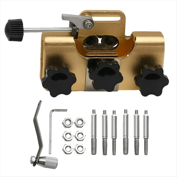 Afiladores de Motosierra PortáTiles, Afilador de Cadena, Rectificado de CarpinteríA, Herramienta Amoladora de Motosierra EléCtrica con 6 Puntas