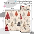 thumbnail image 5 of Beige Christmas Tree Pattern Toddler Nap Mats for Kids Preschool,50"x20" Sleeping Mat Bag or Kids,Toddler Sleeping Bag,Toddler Nap Mat or Daycare, 5 of 6