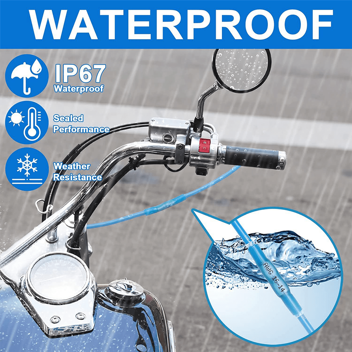560PCS Marine Grade Heat Shrink Wire Connectors-As Shown