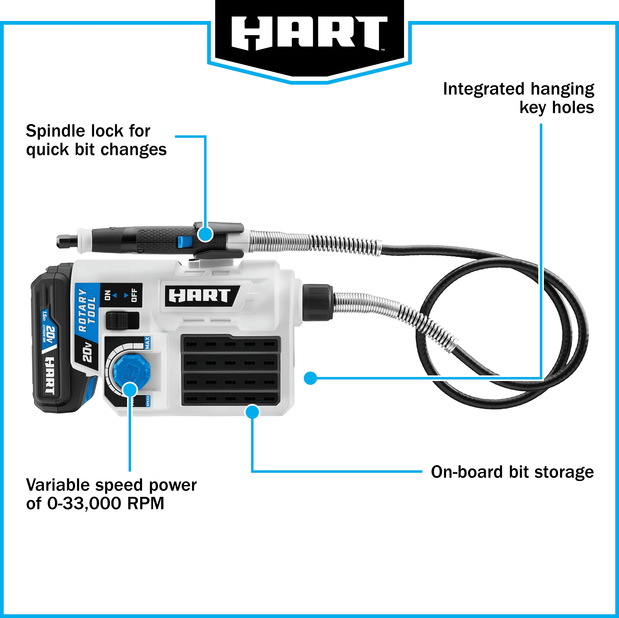 Hart 20 volt rotary tool new arrivals