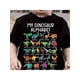 thumbnail image 1 of Youngsters' Dinosaur Alphabet Cotton T-Shirt - Casual Round Neck, Machine Washable, Summer Tee for Boys, 1 of 7
