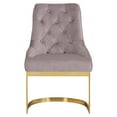 thumbnail image 5 of Chic Home Greta Dining Chair Button Tufted Velvet Upholstery (Set of 2), Blush, 5 of 10