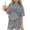 Gray, variant on BFHHYA Girls 2-Piece Outfit Floral & Letter Print Short Sleeve Top Elastic Waist Shorts Set Casual Summer Set for Tween 3-15 Y