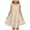 Beige, variant on mgoYE Toddler Girl Beach Dress Toddler Baby Girls Dress Summer Ruffle Sleeve Halter Casual Kids Beach Sundress(Beige,18-24 Months)
