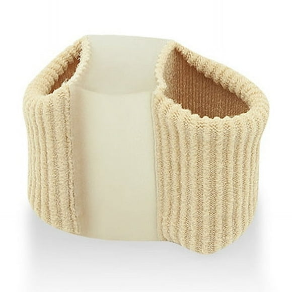 Corrección de dedos con fibra de gel, separador de dedos en valgo para pulgar de pie grande, órtesis de doble orificio para dedos, herramienta práctica para la corrección de dedos