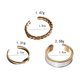 thumbnail image 3 of 3 unids All-Match Anillos de dedo Dedo Premium Anillo Decorativo Joyería de Dedo Simple, 3 of 5