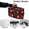 thumbnail image 5 of HELLHERO Merry Christmas Handheld Travel Steamer Bag Handle (11.8x6.69x5.5 In) Home Textile Storage, Bag Only, 5 of 6