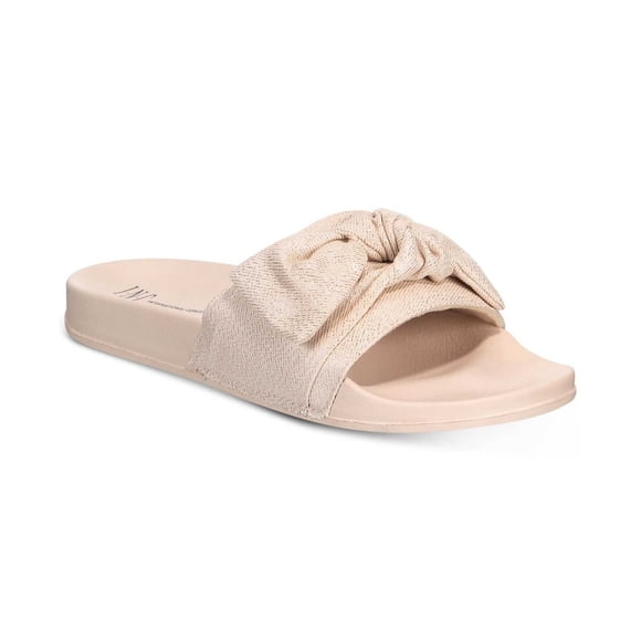 INC International Concepts Women’s Knotted Slide Slippers, Light Pink, X-Large