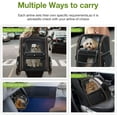 thumbnail image 6 of Large Cat Backpack Carrier Expandable Pet Carrier Backpack for Small Dogs Medium Cats Fit Up to 18 Lbs, Dog Backpack Carrier, Foldable Puppy Backpack Carrier for Travel, Hiking,Grey, 6 of 8