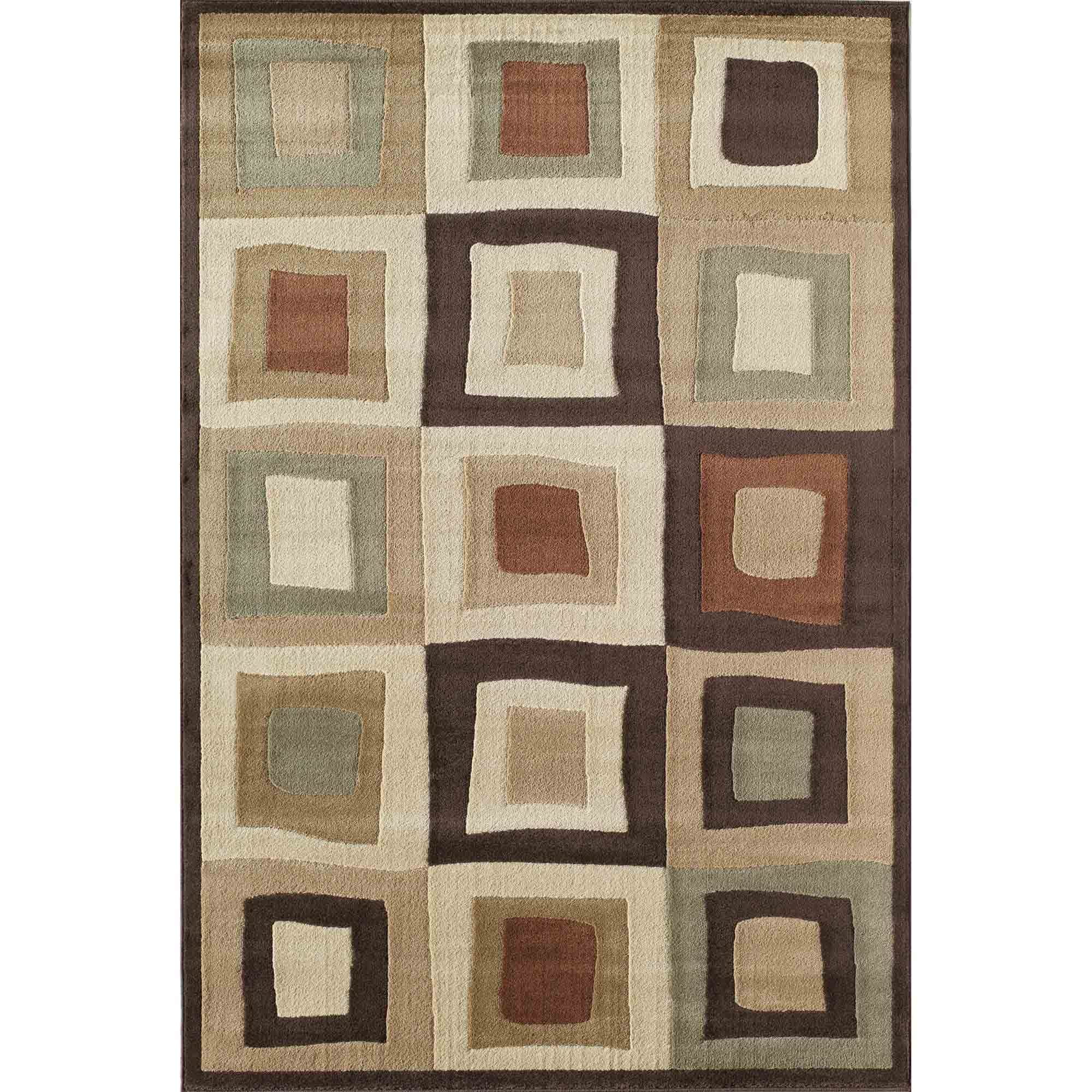 Rugs America Capri Collection Equinox 4898B Contemporary Geometric Area Rug 7'10" x 10'10"