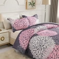 thumbnail image 6 of Koniroom 2 Pieces Pink Floral Comforter Set Twin Size, Botanical Bedding Sets with Cute Flowers Printing for Teen Girls, 6 of 10