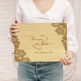 thumbnail image 2 of Darling Souvenir Personalized Engraved Laser Cut Wedding Guest Book Wooden Cover Sign-in Book Registry Guestbook Scrapbook-DJ, 2 of 7