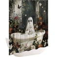 thumbnail image 1 of Cortina Ducha Lindo Dibujos Animados Fantasmas Set Halloween Lavible Baño Poliéster Tela Espeluznante para Decoraciones, 1 of 9