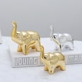 thumbnail image 4 of 1Pair Elephant Statues Home Decor , Small Decorative Accents for Shelves, Livingroom, Bedroom and Office, 4 of 8