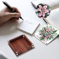 thumbnail image 6 of 2pcs DIY Diamond Painting Sticky Note Holder Kit Beautiful Floral Theme with Unique Diamond Style Essential for Craft Enthusiasts—The Perfect Gift Choice, 6 of 7