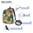 thumbnail image 5 of Daiia Pineapples Palm Leaves Vintage Canvas Backpack for Men and Women ,Hiking Backpack,Travel Laptop Bag for School,Large Capacity Backpack, 5 of 8