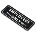 thumbnail image 1 of Unique Bargains Employee Only Sign 6'x2' Self Adhesive Staff Only Sticker Black, 1 of 6