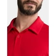 thumbnail image 2 of Athletic Works Men's and Big and Tall Men's Active Mesh Polo Shirt, Size XS-5XL, 2 of 5