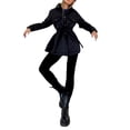 thumbnail image 3 of Txlixc Chaqueta acolchada para mujeres con cinturón ligero, cómodo, cálido, de manga larga de una sola fila Txlixc moda, 3 of 8