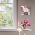 thumbnail image 4 of Framed Canvas Wall Art for Living Room Bloom Sunflower Wall Decor, Pink Red Blooming Floral Aesthetic Paintings for Bedroom Office Kitchen Bathroom, Ready to Hang Artwork Wall Pictures 8x8 Inch, 4 of 9