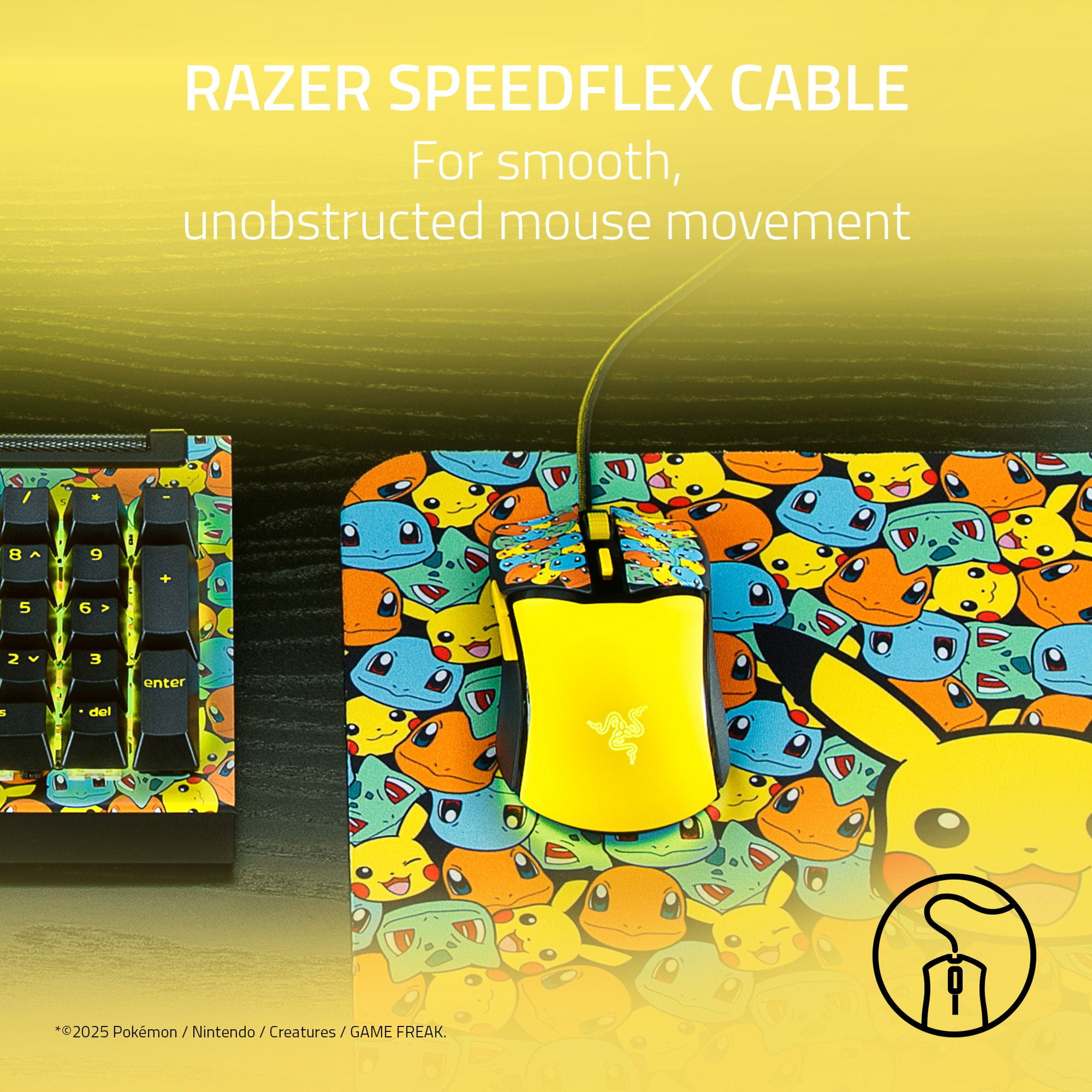 Razer Cobra Lightweight Wired Gaming Mouse with Razer Chroma™ RGB, Pokémon Kanto Starters Edition