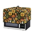 thumbnail image 2 of FOR U DESIGNS Mushroom Sunflower Pattern Microwave Oven Dust Cover Portable Shield for Countertop Appliances Stain Resistant Microwave Oven Grill Covers Protector Home Decor-S, 2 of 8
