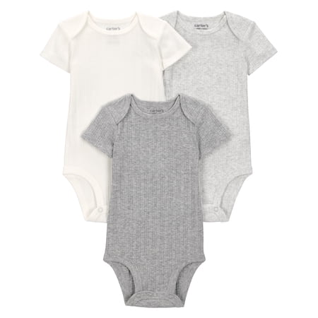 Carter's Child of Mine Baby Bodysuits, 3-Pack, Sizes Preemie-24 Months