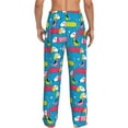 thumbnail image 3 of Goofa Color Dachshund Dog Printed Soft Pajama Pants for Men, Wide Leg Comfy Casual Lounge Yoga Pants-X-Large, 3 of 9