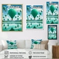thumbnail image 4 of Designart "Teal Hot Air Ballons composition" Hot Air Balloon Canvas Print, 4 of 5