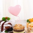 thumbnail image 5 of TEHAUX Pink Heart Shaped Cake Toppers for Decoration Made of Plastic Ideal for Parties and Celebrations 24pcs, 5 of 8