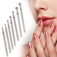 thumbnail image 1 of Juego de brocas para u?as, 6 unidades/juego de limas de u?as de arena de diamante broca para pulir cutículas cabezal de pulido de u?as juego de manicura eléctrico para quitar u?as acrílicas(02) EOTVIA NO, 1 of 6